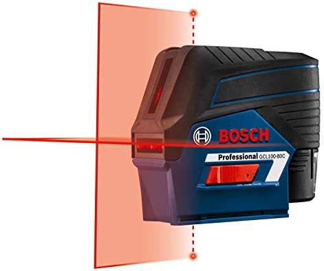 레이저측정기 Bosch GCL100-80CG 12V Green-Beam Cross-Line Laser Level Plumb Points