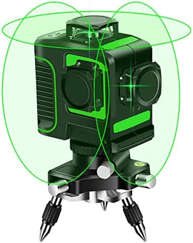 Topkar Green Beam 3D Self-Leveling 3x360 Cross Line Three Plane Laser Level（with 360° Rotating Base）
