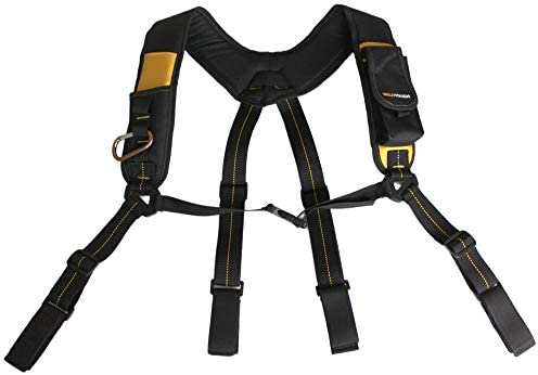 Tool Belt Suspenders/Work Suspenders with Padded Foam Adjustable Shoulder Straps