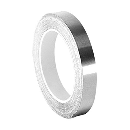 3M 3361 High Temperature Stainless Steel/Acrylic Adhesive Foil Tape, 0.5 Width x 3yd. Length (4 rolls)