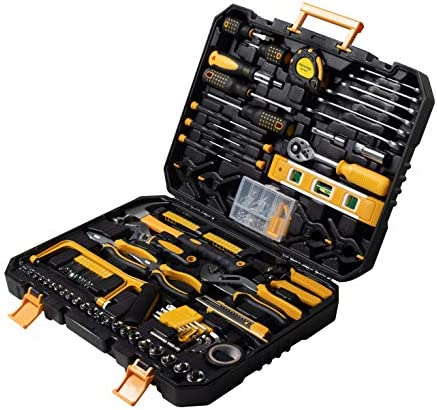 Wrench Tool Kit, KOLOTOOL 298 Piece Household Hand Tool Set with Wrenches Ratchets Hammer Piers
