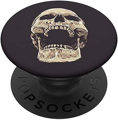 Vintage Screaming Skull Collapsible Pop Out Mount PopSockets PopGrip: Swappable Grip for Phones & Tablets