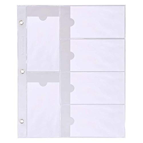 Maniology Nail Plate Organizer Binder Sheets Starter Kit: 10 Rectangular Plate Sheets - Holds 12 Per Sheet