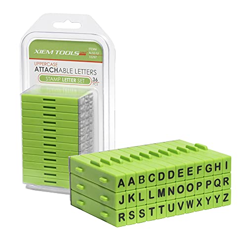 도장케이스 Xiem Tools Attachable Letters Stamp 세트 Uppercase 36