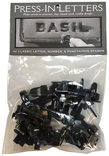 Magnetic Poetry Press in Letters and Numbers Stone Concrete Stamps - Uppercase Classic Typeface