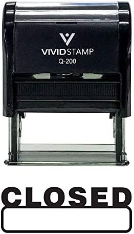 Basic Closed Self Inking Rubber Stamp (Red Ink) - X-Large