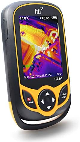 열화상 카메라 220 x 160 Thermal Imaging Camera Pocket-Sized Infrared Real-Time Image Temperature Measurement Range -4&degF 572&degF 미니 IR Imager Hti-Xintai HT-A1