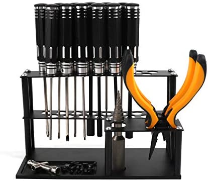 Screwdriver Organizers Screwdriver Storage Rack for Hex Cross Screw Driver RC Tools Kit Organizers 18 Holes by FPVERA