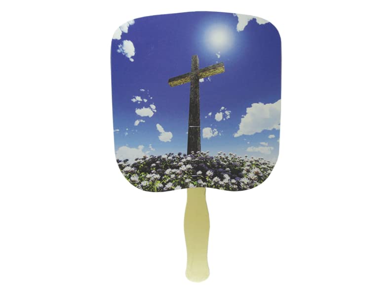 Swanson Christian Parlor Church Hand Fan - Traditional 스타일 Cross Sky Image 25