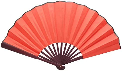 TRENDBOX Chinese Traditional Nylon-Cloth Handheld Folding Fan - 1 Set (5 Colors)