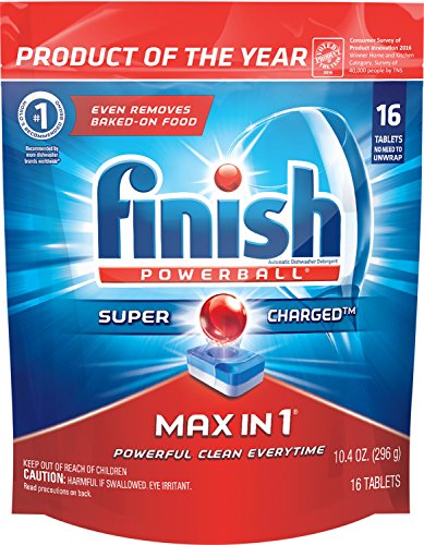 식기세척기 세제 Finish Max 1 Powerball 26 Tabs Dishwasher Detergent알 Packaging May Vary팩 2
