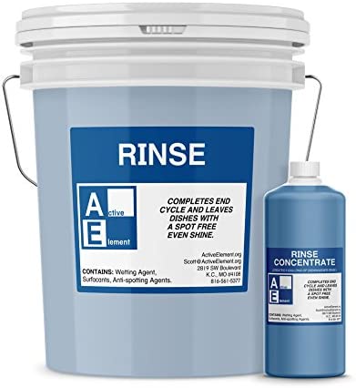 Commercial Dishwasher Rinse, Makes one 5-gallon pail, Commercial-Grade (Count 1)