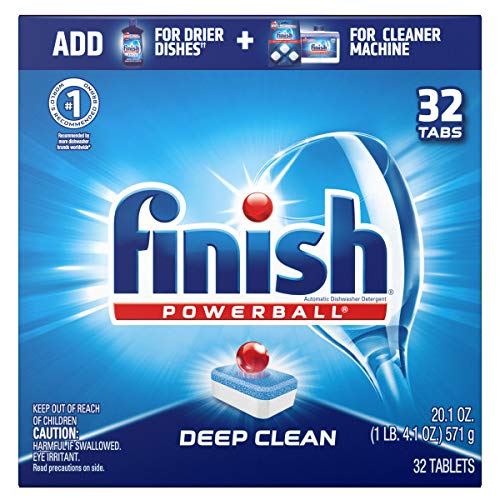 식기세척기 세제 Finish All 1 Powerball Freshdeep clean32ct Dishwasher Detergent알