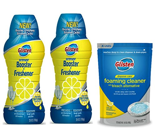 식기세척기 세제 Glisten Dishwasher Detergent Booster Freshener 2팩 Disposer 케어 Foaming Cleaner Lemon Scent