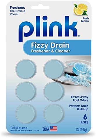식기세척기 세제 Plink Fizzy Drain Cleaner 12-알 Lemon Scent