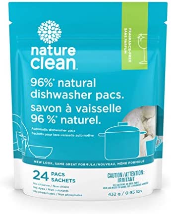 Nature Clean Automatic Dishwasher Packs Unscented, 24 Count