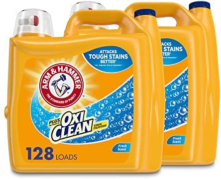 Arm & Hammer Plus OxiClean Clean Meadow, 75 Loads Liquid Laundry Detergent, 118.1 Fl oz
