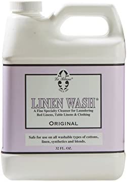 Le Blanc Linen Wash Classic Scent Clean Vintage Precious Heirloom Linens Safely, One 32 fl oz