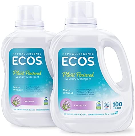 세탁세제 Earth Friendly Products ECOS 2x 리퀴드 Laundry Detergent Built Softener