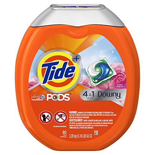 Tide PODS Plus Downy 4 in 1 HE Turbo Laundry Detergent Pacs, April Fresh Scent
