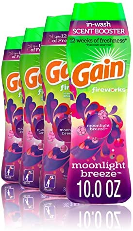 Gain Fireworks in-wash Scent Booster Beads, Moonlight Breeze, 10 Ounce, 4 Count