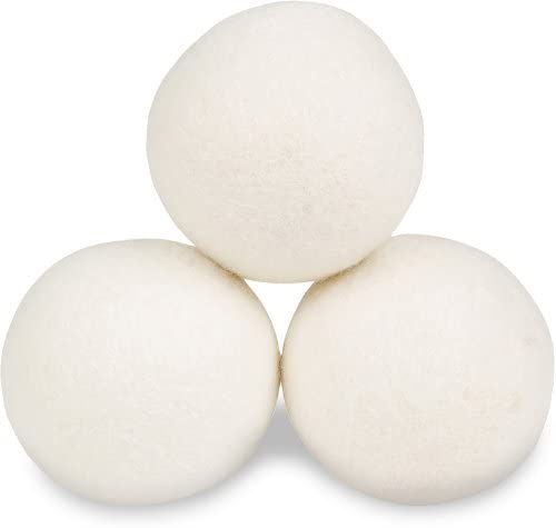 건조기 필수품 드라이어볼 Smart Sheep 3팩 XL Premium Wool Dryer Balls Reusable Natural Fabric Softener