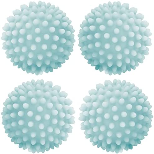 건조기 필수품 드라이어볼 S&T INC. Reusable Dryer Balls Soften Fluff Laundry 블루 6팩 2.5 Inch