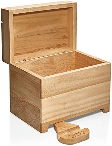 Prosumers Choice Bamboo Recipe Card Organizer with Fold Out Tablet and Smartphone Stand | Display Recipes While Cooking | No Assembly Required