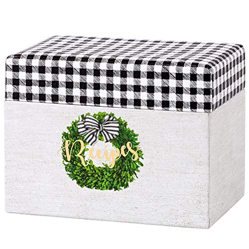 브라이덜 샤워 딸 결혼 선물 레시피 카드 정리함 C.R. Gibson Blank Recipe Card Organizer Box 4.25 W x 4.8 H 6.5 L