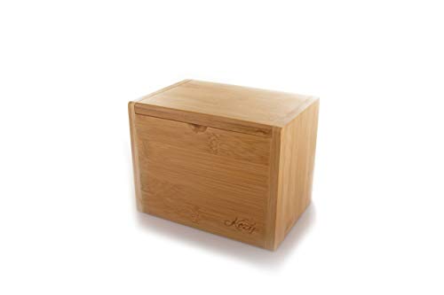 Kozy Kitchen Recipe Card Box Premium Bamboo Recipe Organizer Natural Wooden Finish Recipe Card Holder