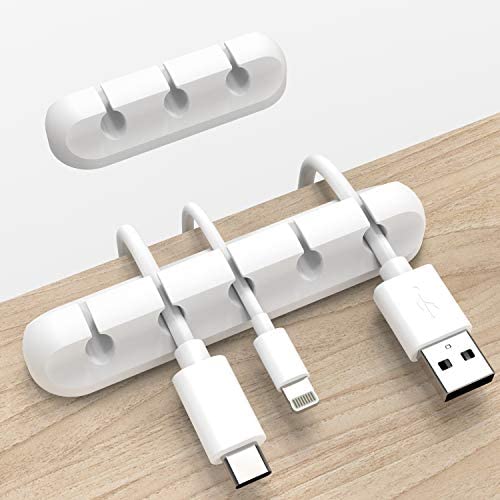 케이블 고정 정리 클립 2개세트 Adhesive Clips Cord Organizer Management Holder USB Power 와이어 2 Packs Organizers Car Home Office 5 3 Slots