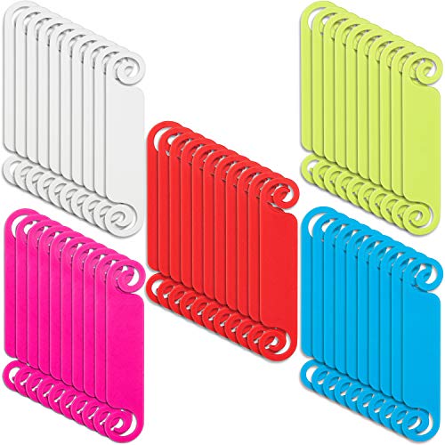 케이블선 이름표 태그 100개입 100 Pieces 케이블 Tags Management Multicolor Labels Cord Identification USB 컴퓨터 Phone Charger