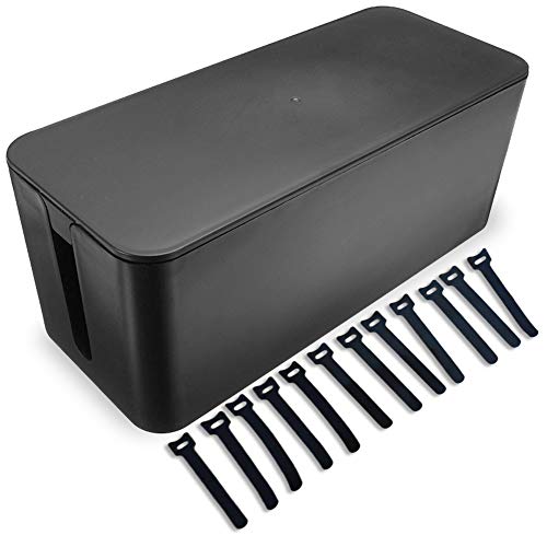 아이들과 반려동물을 안전하게 케이블선 정리 박스 케이블 Management Box Hide Wires Surge Protector 와이어 Organizer Home Office Box- - Cord Hider Power Strip 컴퓨터