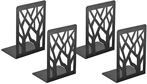 Adkwse Bookends, Book Ends, Book Ends for Office, Bookends for Shelves, Bookend, Book Ends for Heavy Books, Book Shelf Holder Home Decorative, Metal Bookend Supports, Book Stopper, with Pen Holder
