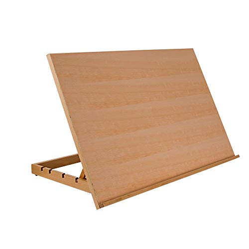SoHo Urban 아티스트 Extra Large 조절되는 Portable 드로잉 Board Stand Easel 5 Positions Natural Beechwood Finish