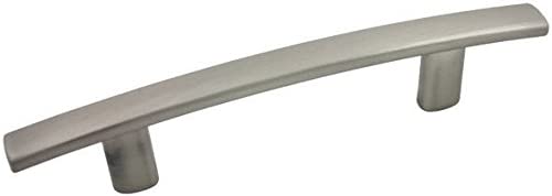 10 Pack - Cosmas 2363-3.5SN Satin Nickel Subtle Arch Cabinet Hardware Handle Pull - 3-1/2 Hole Centers