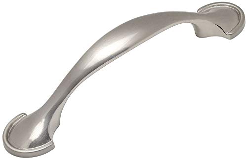 Cosmas 6632SN Satin Nickel Cabinet Hardware Handle Pull - 3" Inch 76mm Hole Centers 25 Pack