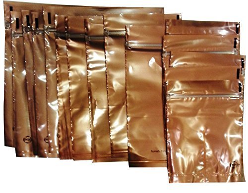 Intercept Corrosion Anti Tarnish Zip Lock Bags for Silver & Jewelry with Built in Saturation Indicator (Pack of 15)