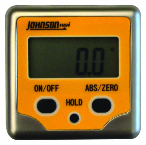 Johnson Level & Tool 1886-0200 Professional Magnetic Digital Angle Locator w/ 3 Buttons, Orange, 1 Locator