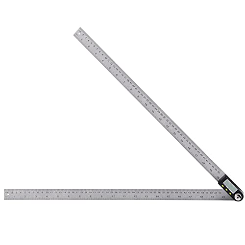 Digital Angle Ruler, Yangoutool Stainless Steel Digital Protractor (20inches/ 500mm)