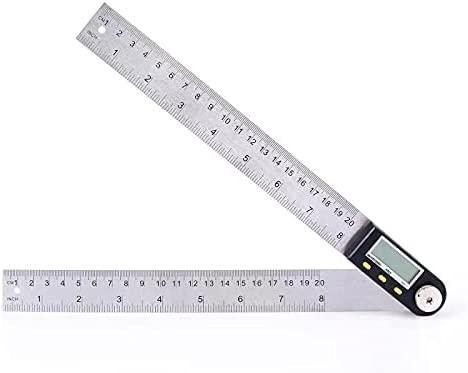 Delgada Digital Angle Finder Protractor,20Inch/500mm Stainless Steel Large Angle Ruler Goniometer with Zeroing and Locking Function