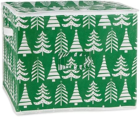 DII Holiday Storage Collection Zippered with Dividers, Wrapping Paper, 40.5x13.5x4.5, Snowflake