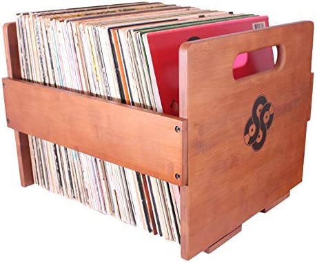 Sound Stash - 조립식 대나무 LP 보관함 라이트 컬러