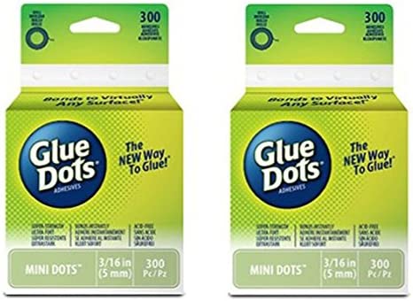 Glue Dots .1875 Mini Dot Roll-300 Clear Dots