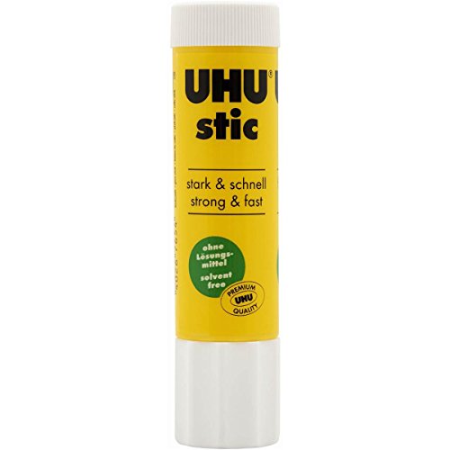 UHU Stic Permanent Clear Application Glue Stick, 0.29 Oz, 3 Sticks Per Pack by Uhu