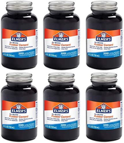 Elmers No-Wrinkle Rubber Cement With Brush 904 by Manhattan Comfort