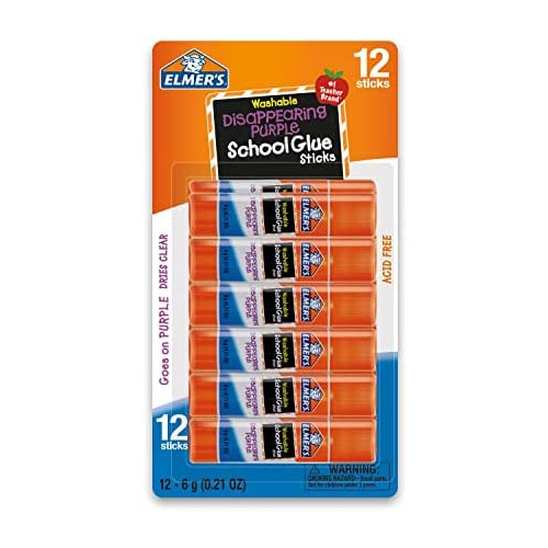 Washable School Glue Sticks<!-- @ 15 @ --> Purple, 30/Pack (병행수입품)
