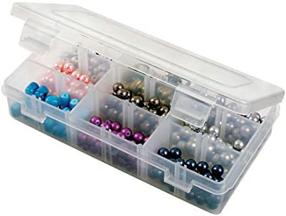 ArtBin Solutions Large Box 4-Compartment 아트 Craft Storage Container 14.125" x 9" Clear