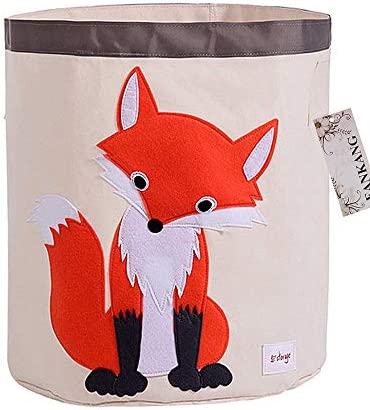FANKANG Storage Baskets,Collapsible Convenient Nursery Hamper/Laundry Bin/Toy Collection Organizer for Kids Room（animal）