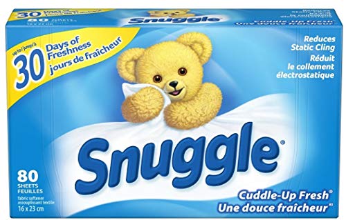 Snuggle Fabric Softener Dryer Sheets Cuddle Up 80 Count